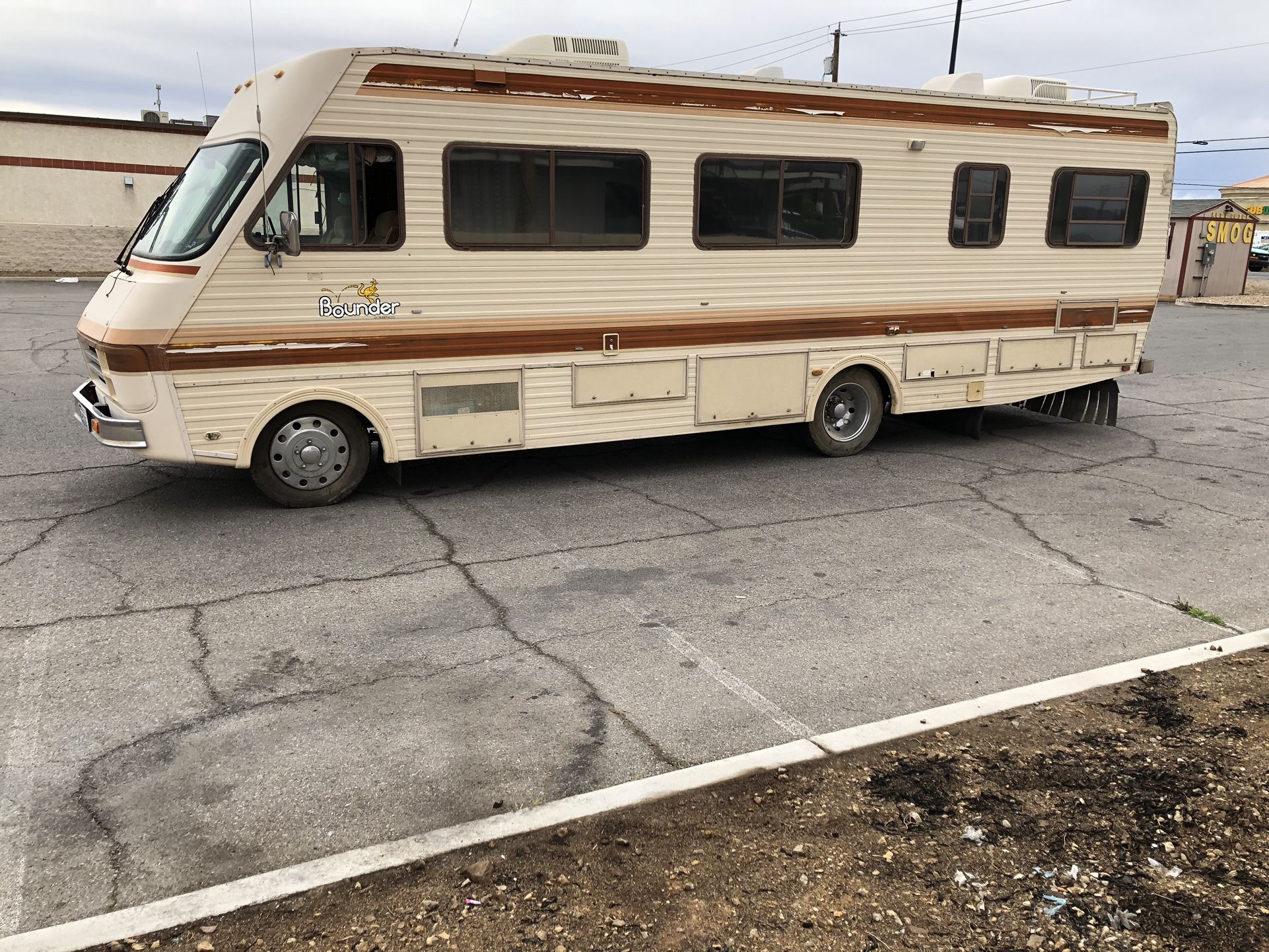87 Bounder, only 48K miles. Smogged