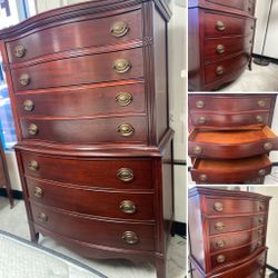 1940s Dixie Midcentury Highboy Tall Dresser $199.99