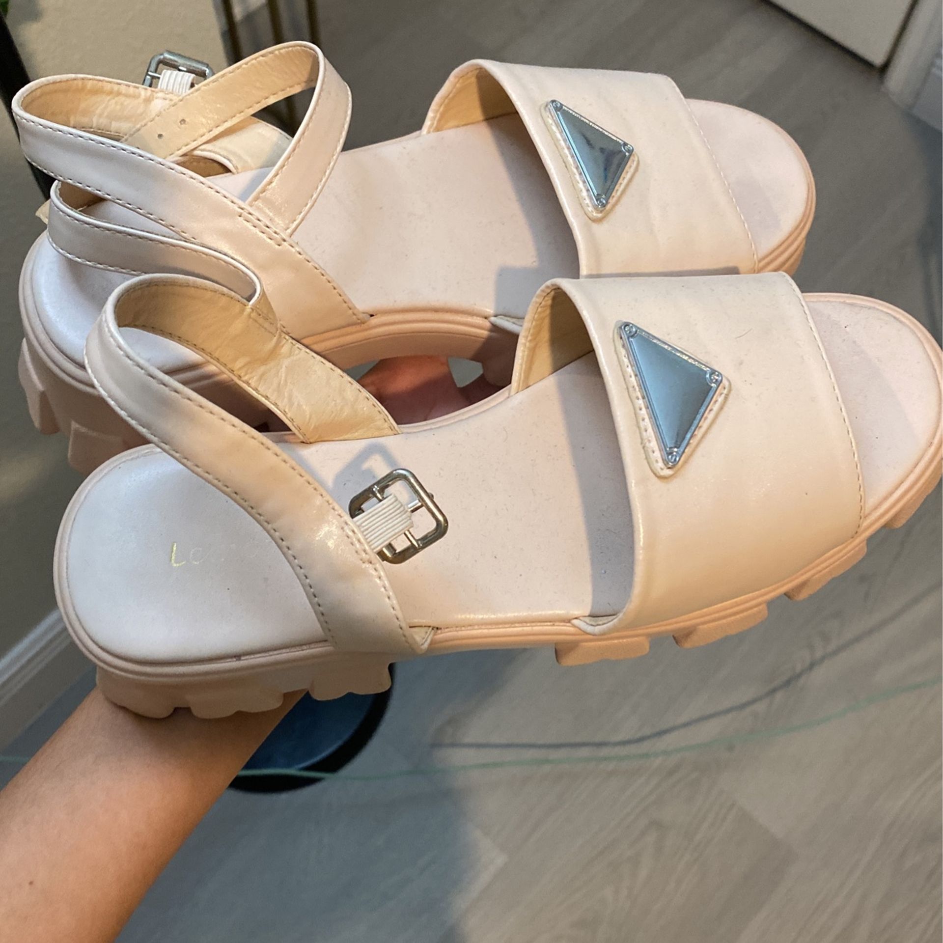 Pink Platform Sandals