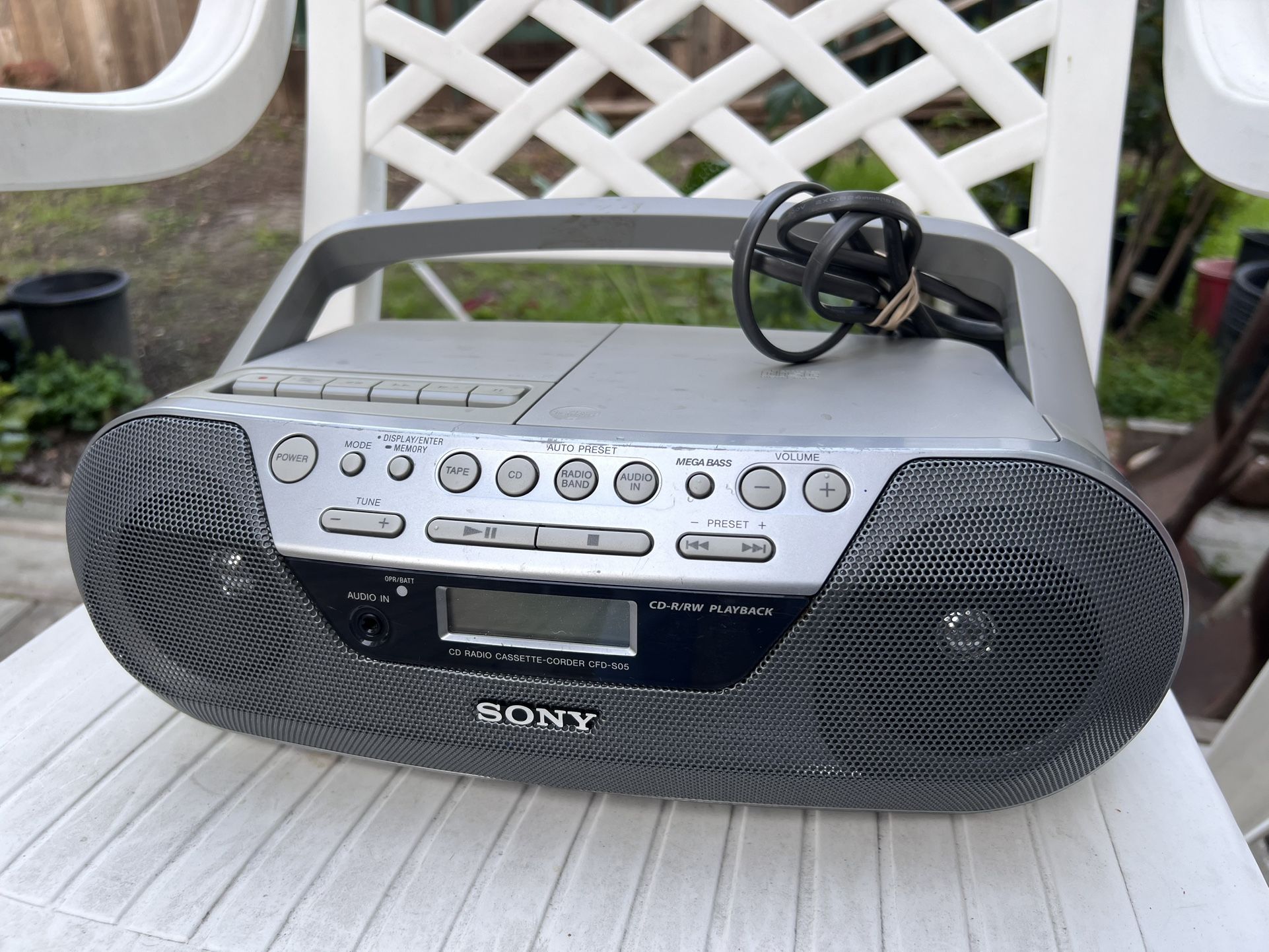 Sony Boombox CD Radio Cassette-corded Player
