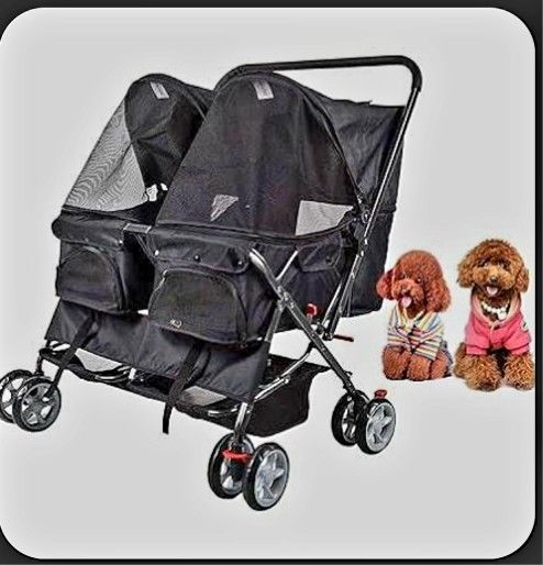 🎄NEW In Box!!  Luxury Double Pet Stroller 🎁