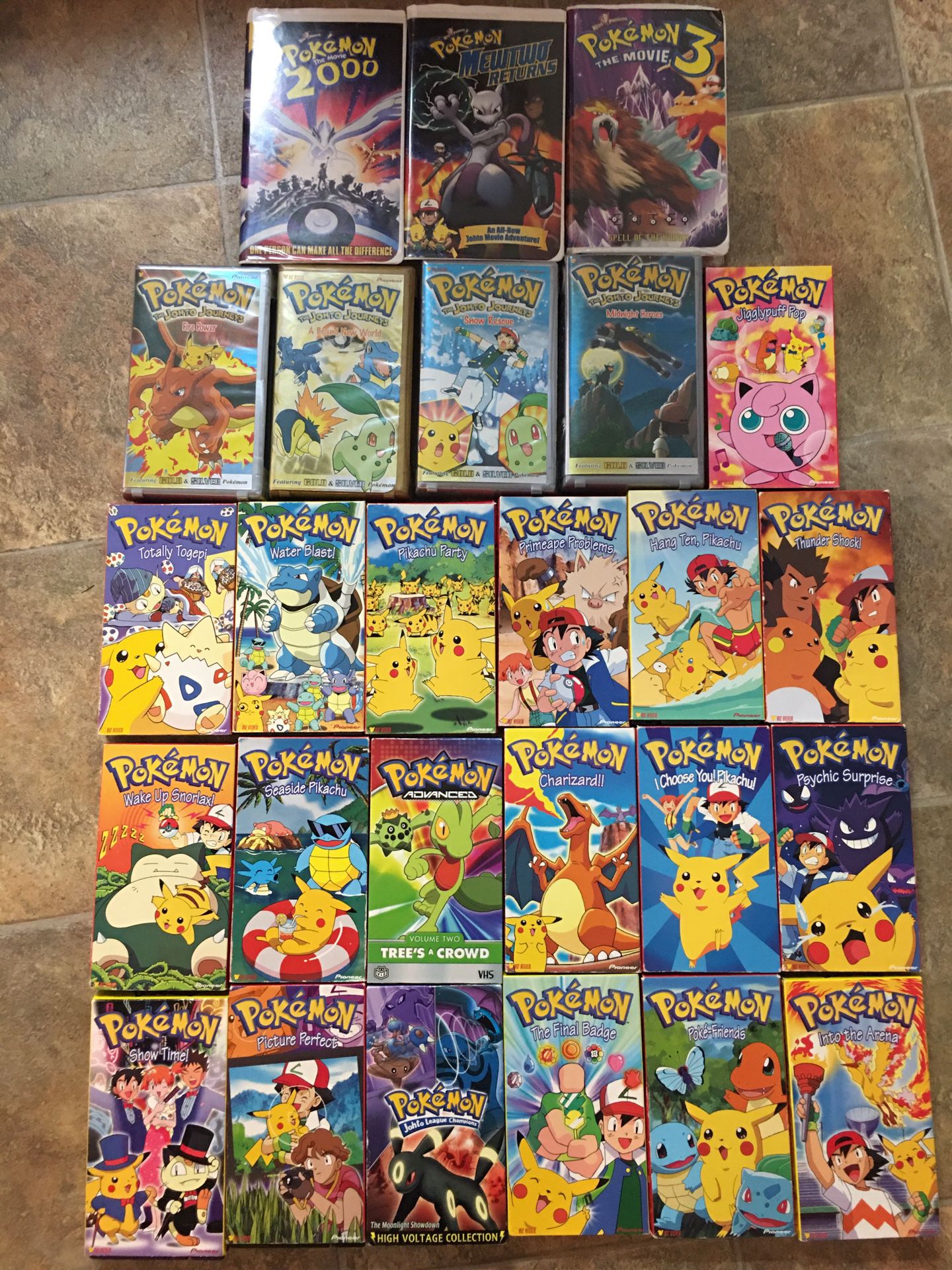 26 Pokeman VHS tapes - take all