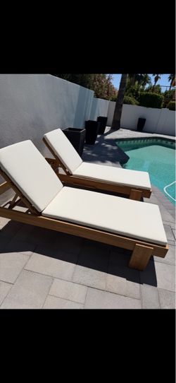 West Elm Pool Loungers set of 2