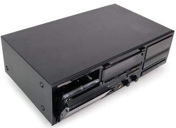 Kenwood KX-W4030 auto-reverse double cassette deck player/recorder black