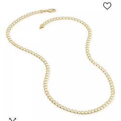 14k Gold PlateCuban Link 22” Inch