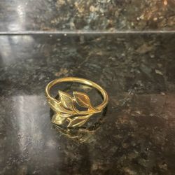 Gold Leaf Napkin Rings 