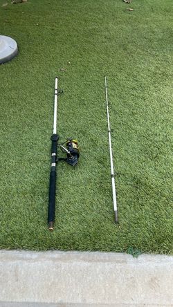 Penn battle 3 with Shakespeare tiger spinning rod