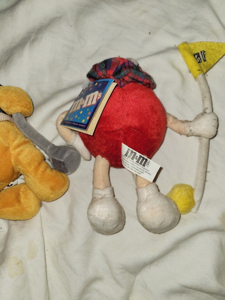 Winnie The Pooh & M&M Golfing Stuffed Animals