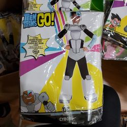 Teen Titans Go Cyborg Costume Kids L 10/12