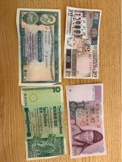 Various vintage currencies