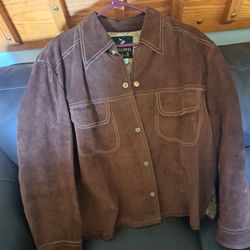  Startown Londontown Dupont Quilon Brown Suede Jacket Vintage