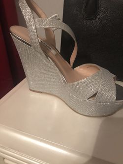 Brand New Nina Sparkling Wedges 9 1/2