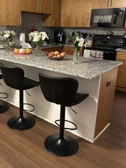 Two Height adjustable bar stools - Brand new