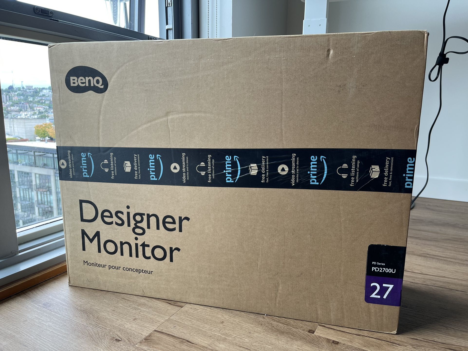 27” BENQ 4K Designer Monitor + Factory Box