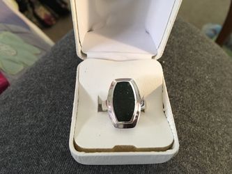 925 dark green drusey ruby