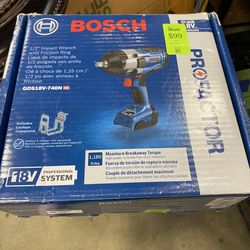 NEW!!! BOSCH 1/2" Impact Wrench W/ Friction Rings