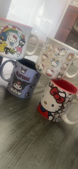 Sanrio Character Ceramic Mugs Set of 4