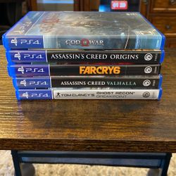 PS4 Game Lot (  5 ) $50..for The Lot..Rhodes Ranch Area
