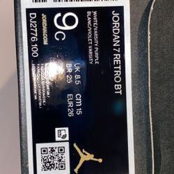 Jordan 7 Toddler Shoe