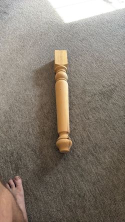 Farm Style Set Of 4 Wooden Legs