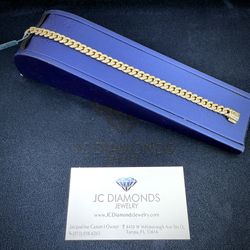 Cubanlink Bracelet Solid 14k Diamonds 💎 