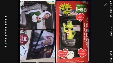 “Car Buddy” Christmas Auto InflatableChristmas  Vacation Clark Griswold,GRINCH,((Buddy the Elf SOLD OUT!) ) $15 & $21