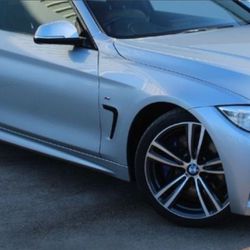 BMW 420/428/435 Series M Sport Right Side (Passenger) Side Skirt in Glacier Silver Metallic for F32/F33 Series 