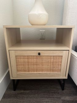 Nathan James Rattan Nightstands Set of 2