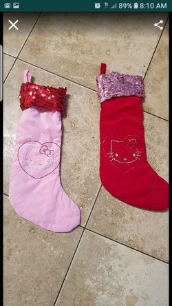 2 Christmas hello kitty stockings