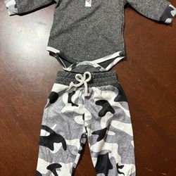 Military Baby Outfit 0-3 Months 