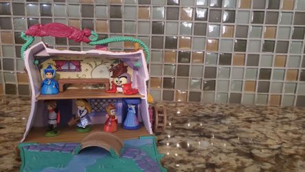 Take Along Doll House With Figurines.