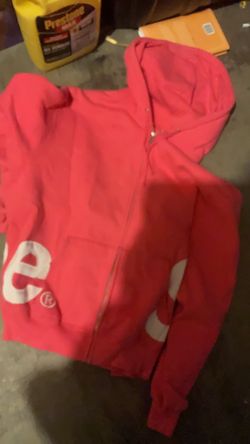 Pink supreme hoodie