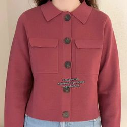 Sézane Betty Cardigan Rosewood 