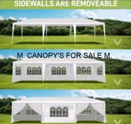 10x30 wedding party tent outdoor canopy teng with 8 side walls white