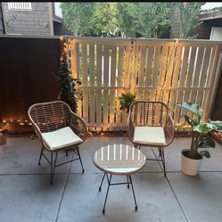 3 Pieces Balcony Furniture 