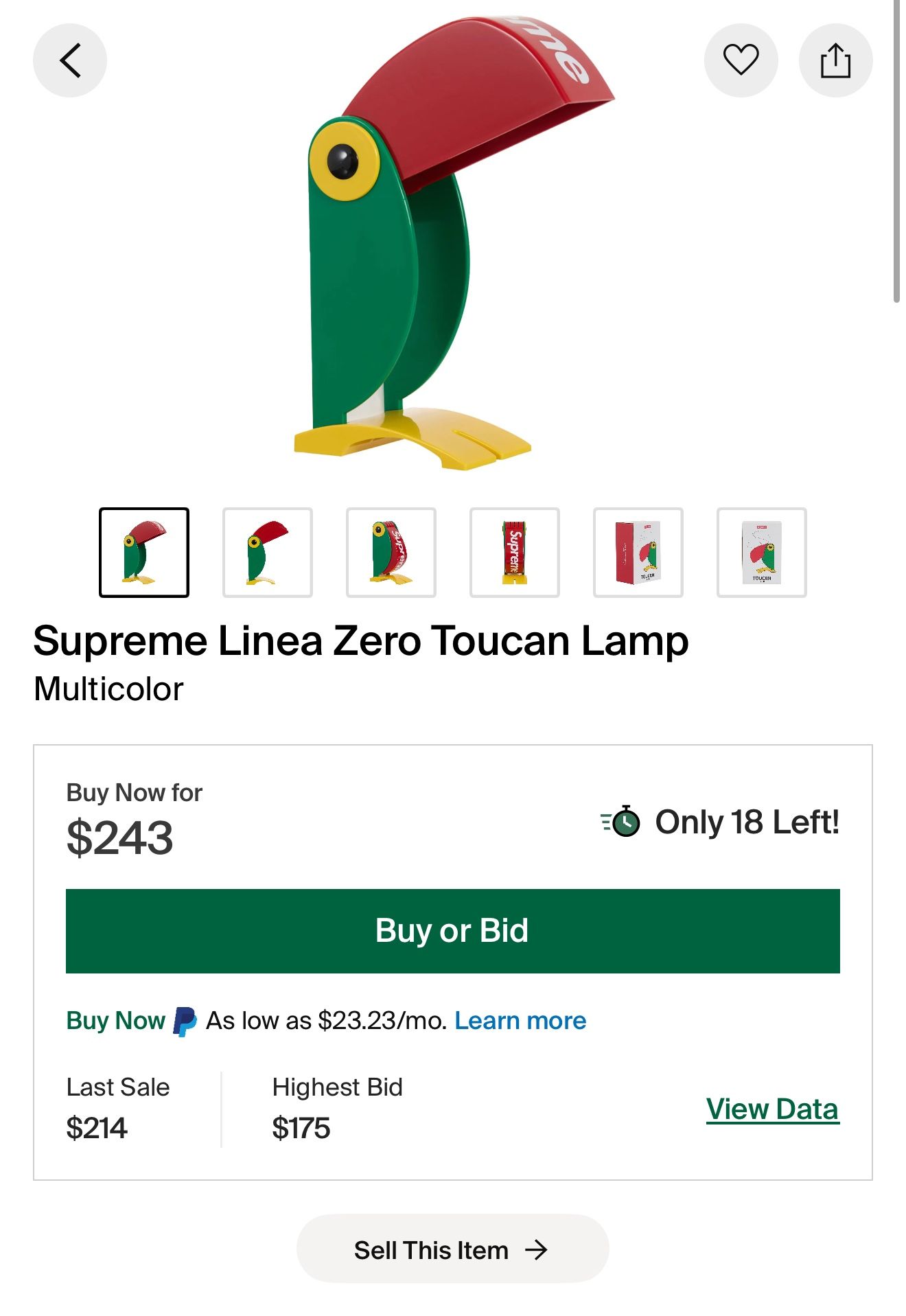 Linea Zero | Toucan Lamp チューカン ランプ | HIGHTIDE（ハイタイド