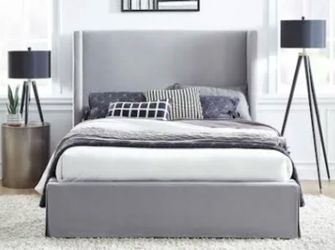 New Cal King Bed with storage. Boxed