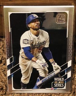 Mookie Betts 2021 Topps Silver Holo