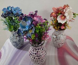Vases from The Mosaic Iris Collection ($30 EACH) @ Lasting Creations