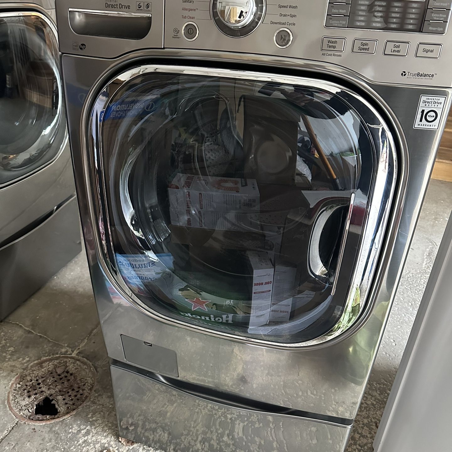 LG Washer And Dryer - Includes Matching Pedestals 