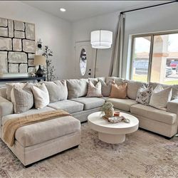 BRAND NEW BEIGE SECTIONAL SAME DAY DELIVERY