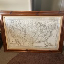 Beautiful 1872 US Map