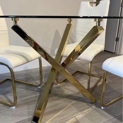 Gold Dining Table
