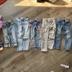 Name brand girls jeans dresses and shirts 5T