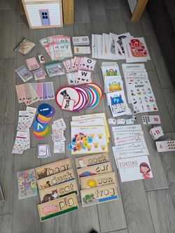 Large Kids Early Learning Educational Materials Bundle