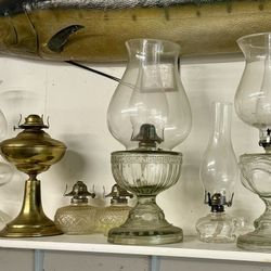 Oil Lanterns Vintage Glass