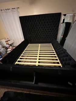 Black bed frame