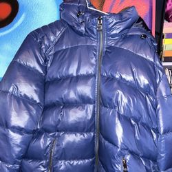 Navy Guess Puffer Jacket 