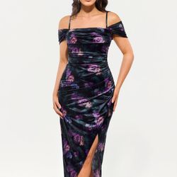Shapewear Off-Shoulder Ruched Maxi Sculpting  - Popilush