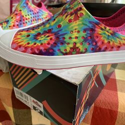 Skechers Cali Gear Girls Size 2Multicolor Tiedye